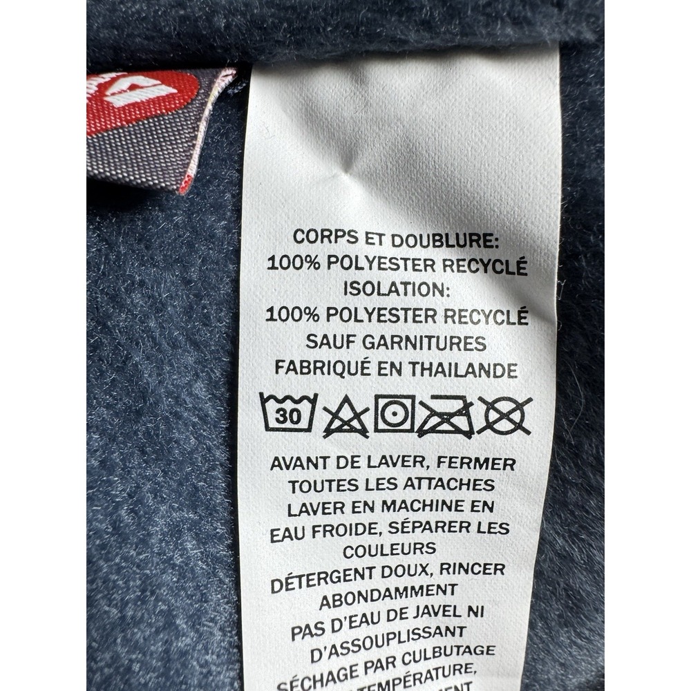 LL Bean Women Fleece-Lined Primaloft Coat Blue XL Parka Hooded - Picture 5 of 6